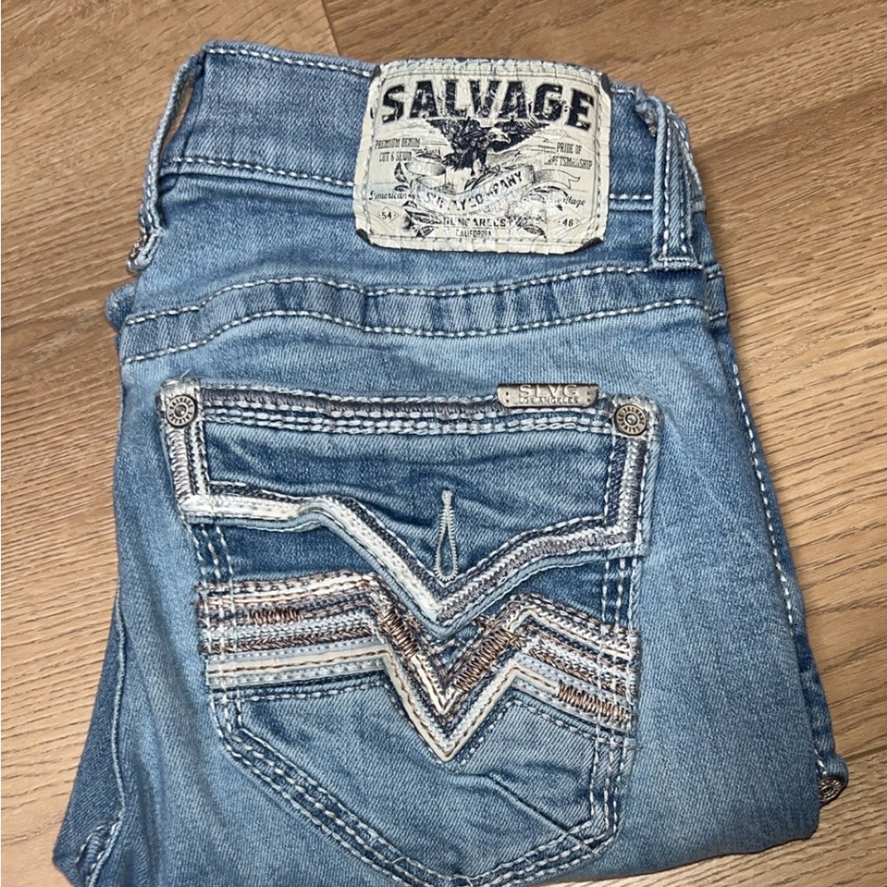 Men’s Salvage Riot Boot Athletic Fit Jeans (30/32)
